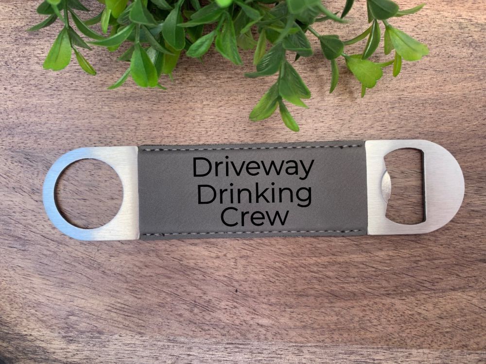 leatherette bottle opener