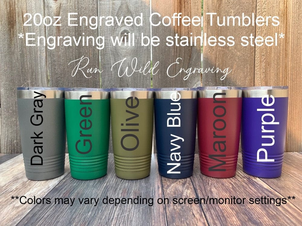 20JDS 20 oz two names year Engraved Dad Fist Bump Tumbler