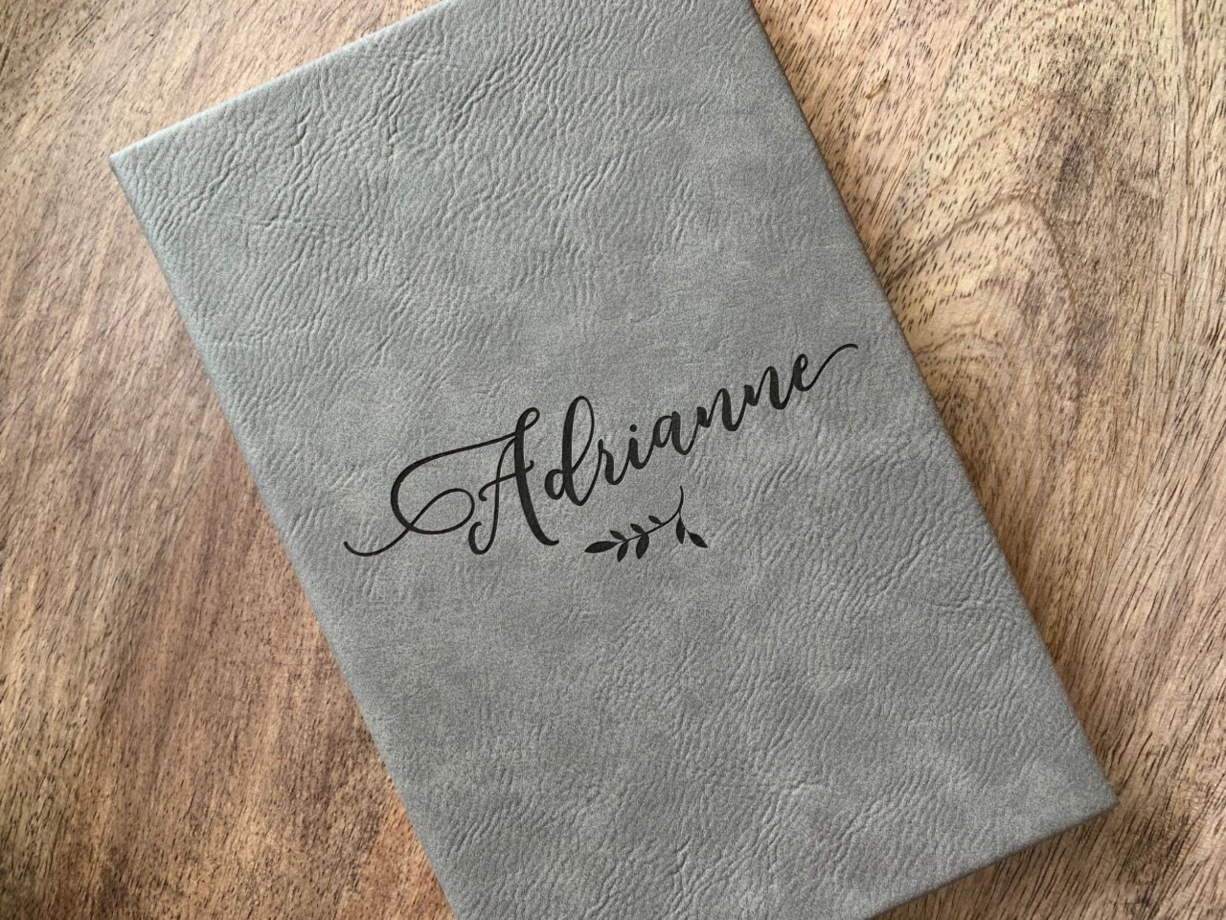 Leatherette journal Leatherette Journal Name Personalized Lined Leatherette Journal For Women