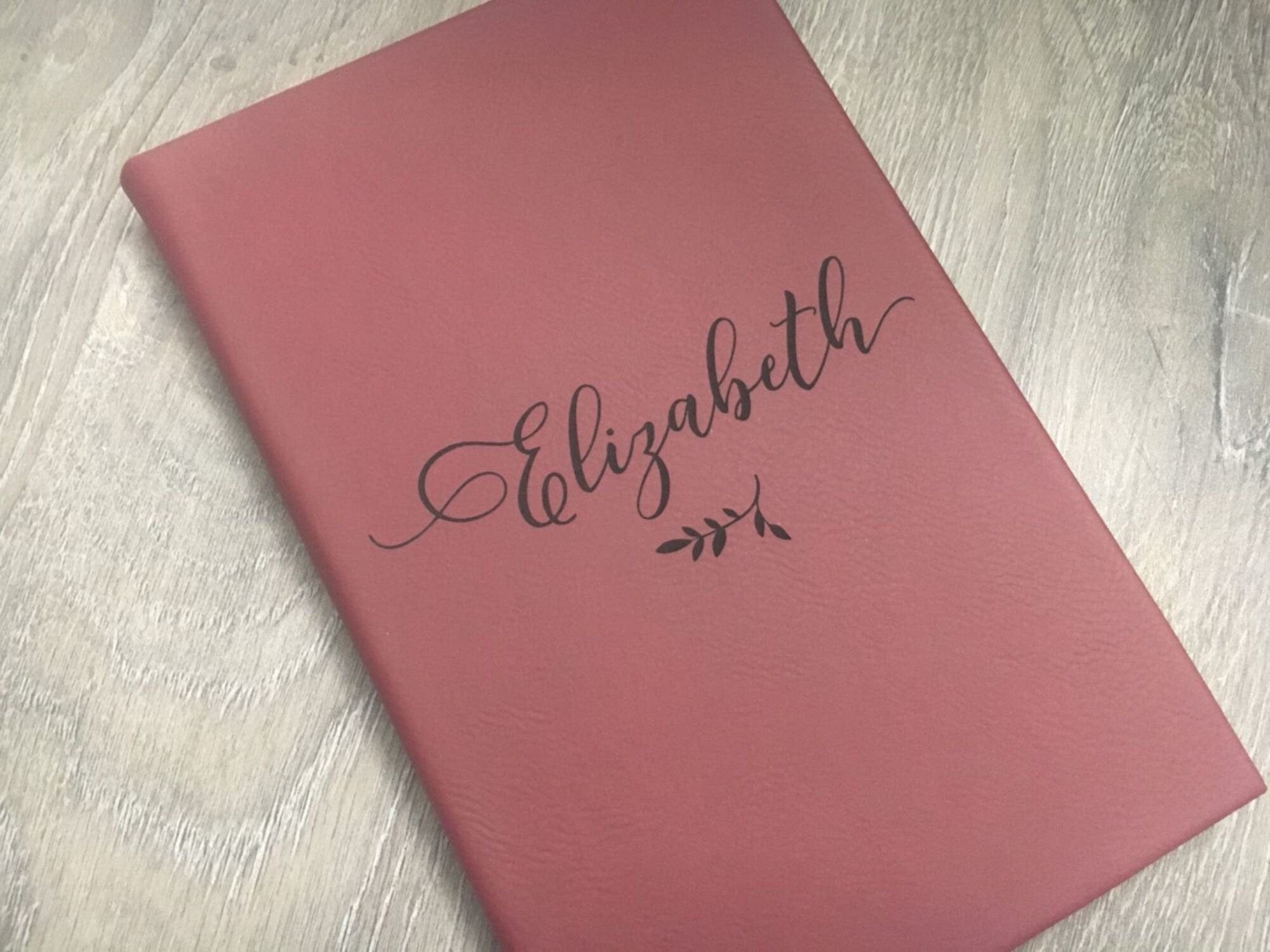 Leatherette journal Leatherette Journal Name Personalized Lined Leatherette Journal For Women