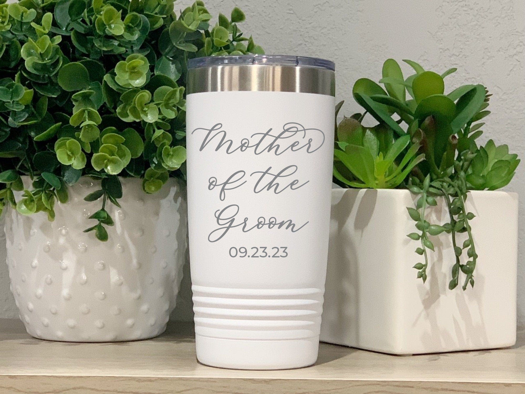 Run Wild Engraving 20 oz bride/groom date Mother Of The Bride Or Groom Tumbler Wedding Gift