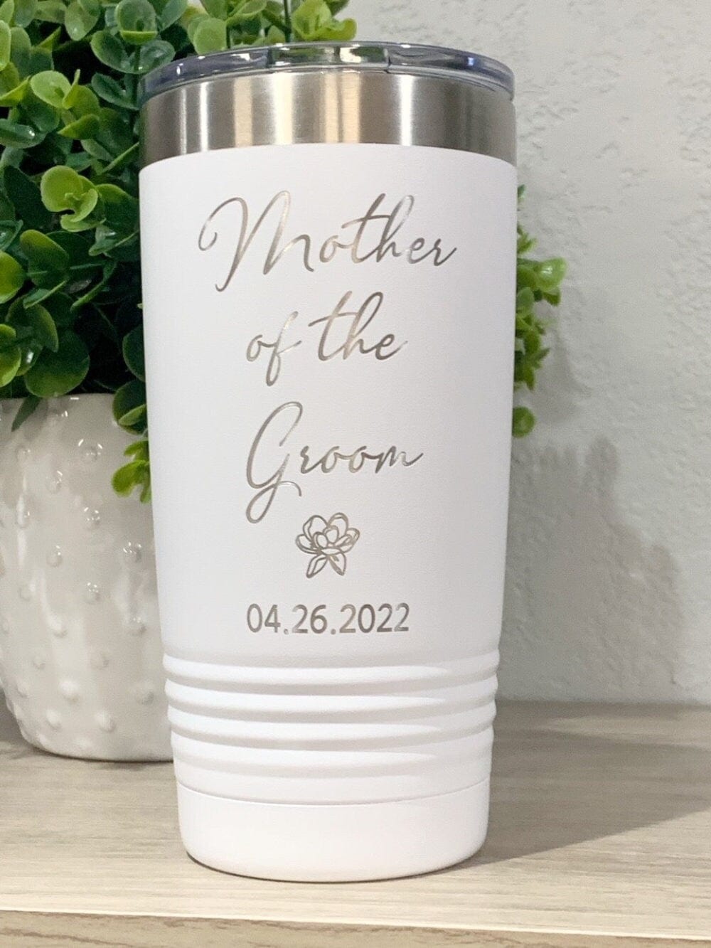 Run Wild Engraving 20 oz bride/groom date Mother Of The Bride Tumbler, Engraved Mother Of The Groom Tumbler, Mom Wedding Day Gift , Mother Of Bride Gift From Friend, Wedding Day Cup