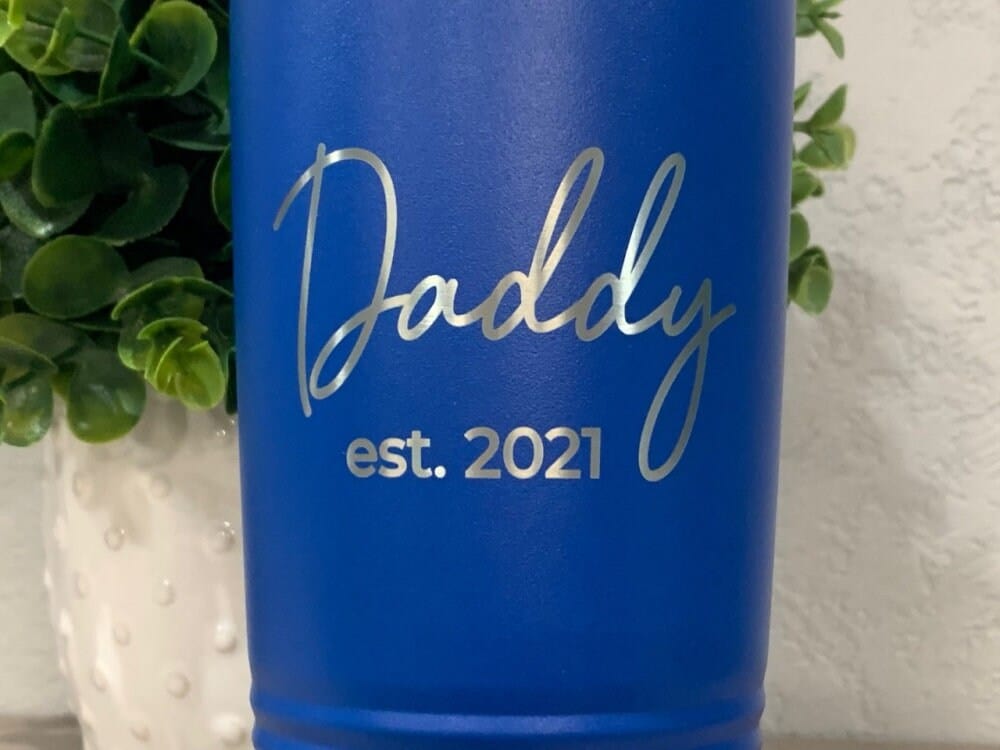 Run Wild Engraving 20 oz graduation year Daddy Tumbler , Father's Day Gift