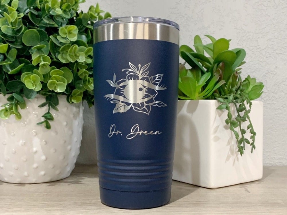 Run Wild Engraving 20 oz name Optometrist Tumbler, Optometry Ophthalmologist Gift, Eye Doctor Cup, Optometrist Tech, Optometrist Assistant