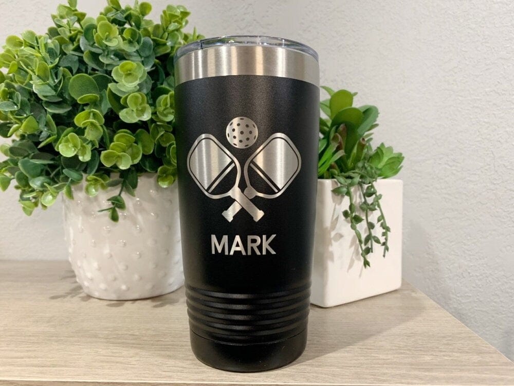 Run Wild Engraving 20 oz name Pickleball Tumbler Personalized, Pickleball Team Gift For Men And Women