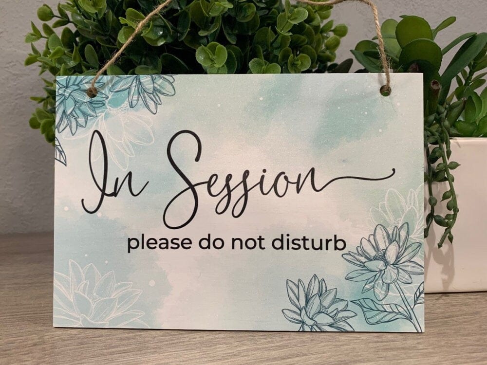 Run Wild Engraving Color Printed In Session Sign For Therapist
