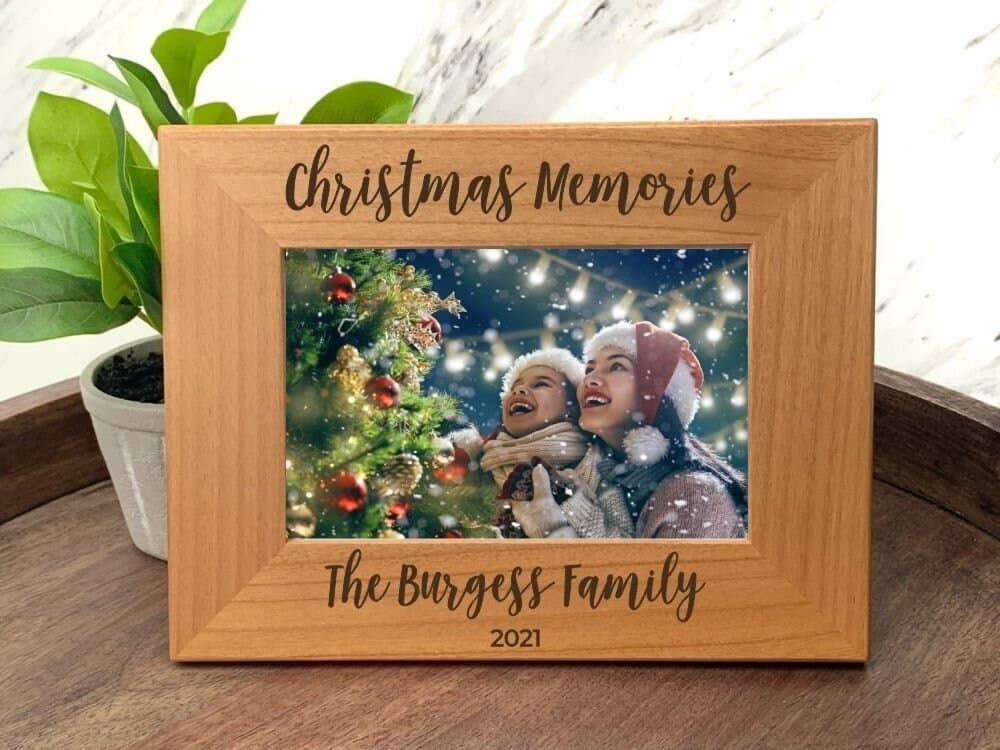 Run Wild Engraving PF name and year Personalized Christmas Memories Family Picture Frame