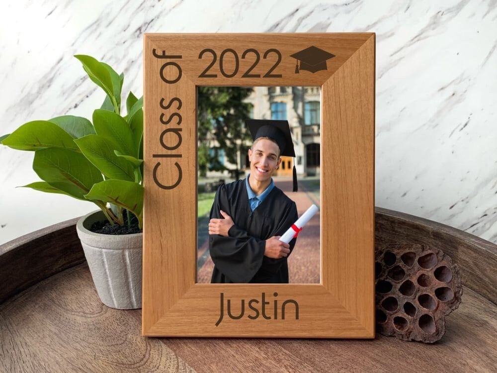 Run Wild Engraving PF name and year Personalized Graduation Picture Frame