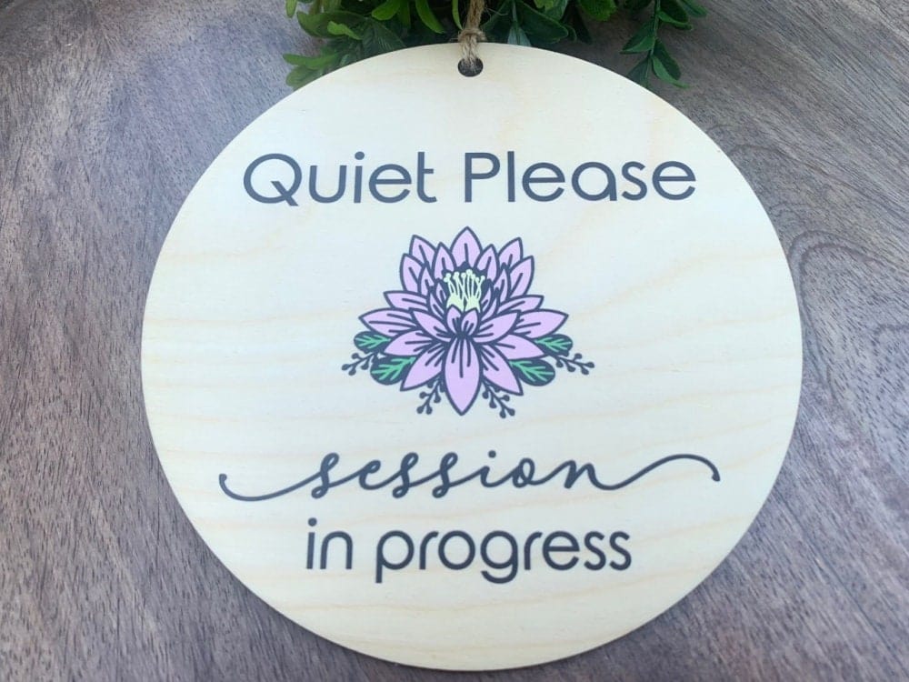 Run Wild Engraving Quiet Please Session In Progress Office Door Sign