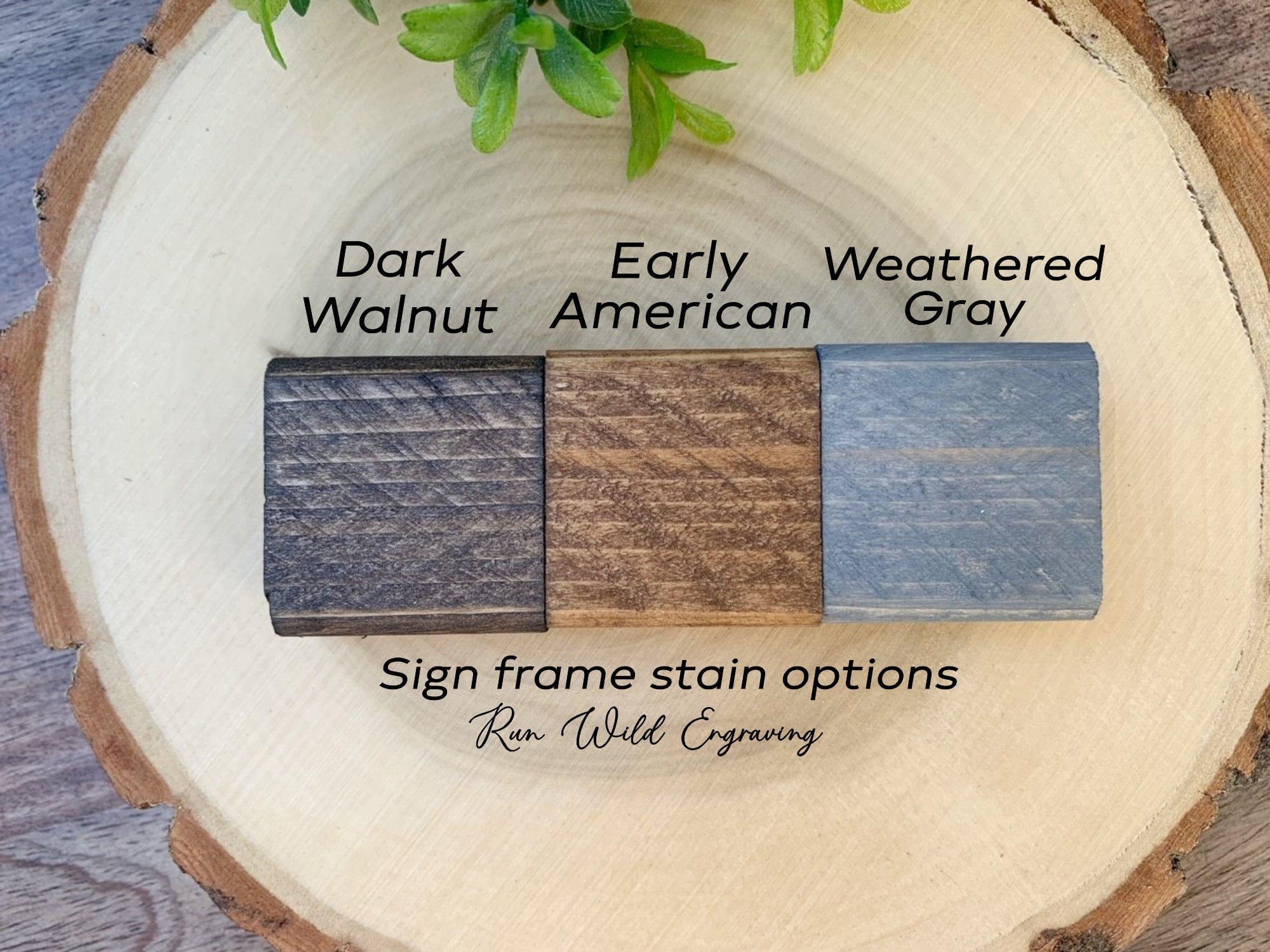 Run Wild Engraving UV Printed Sign 12"x24" / Dark Walnut Christmas Eve Toy Company UV Printed Sign
