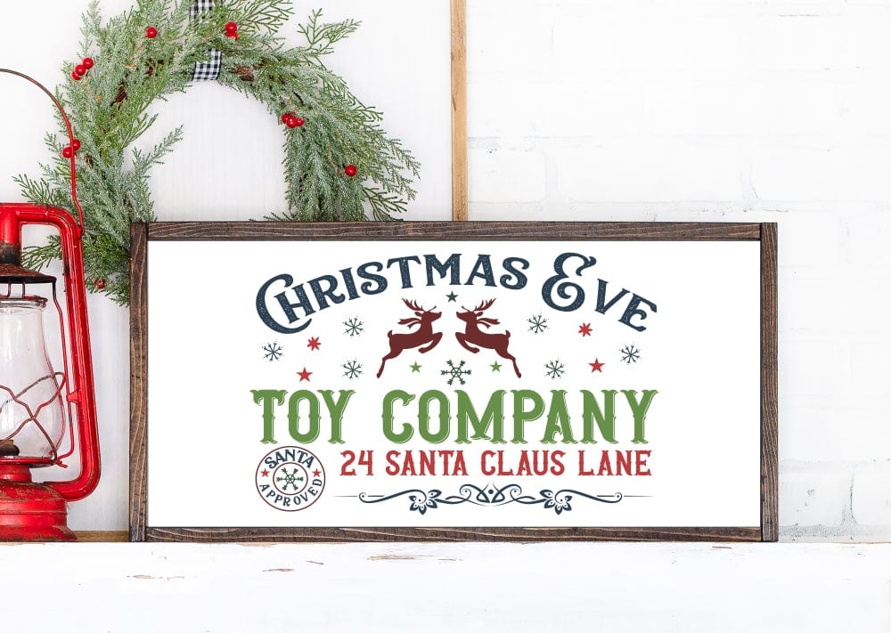Run Wild Engraving UV Printed Sign Christmas Eve Toy Company UV Printed Sign