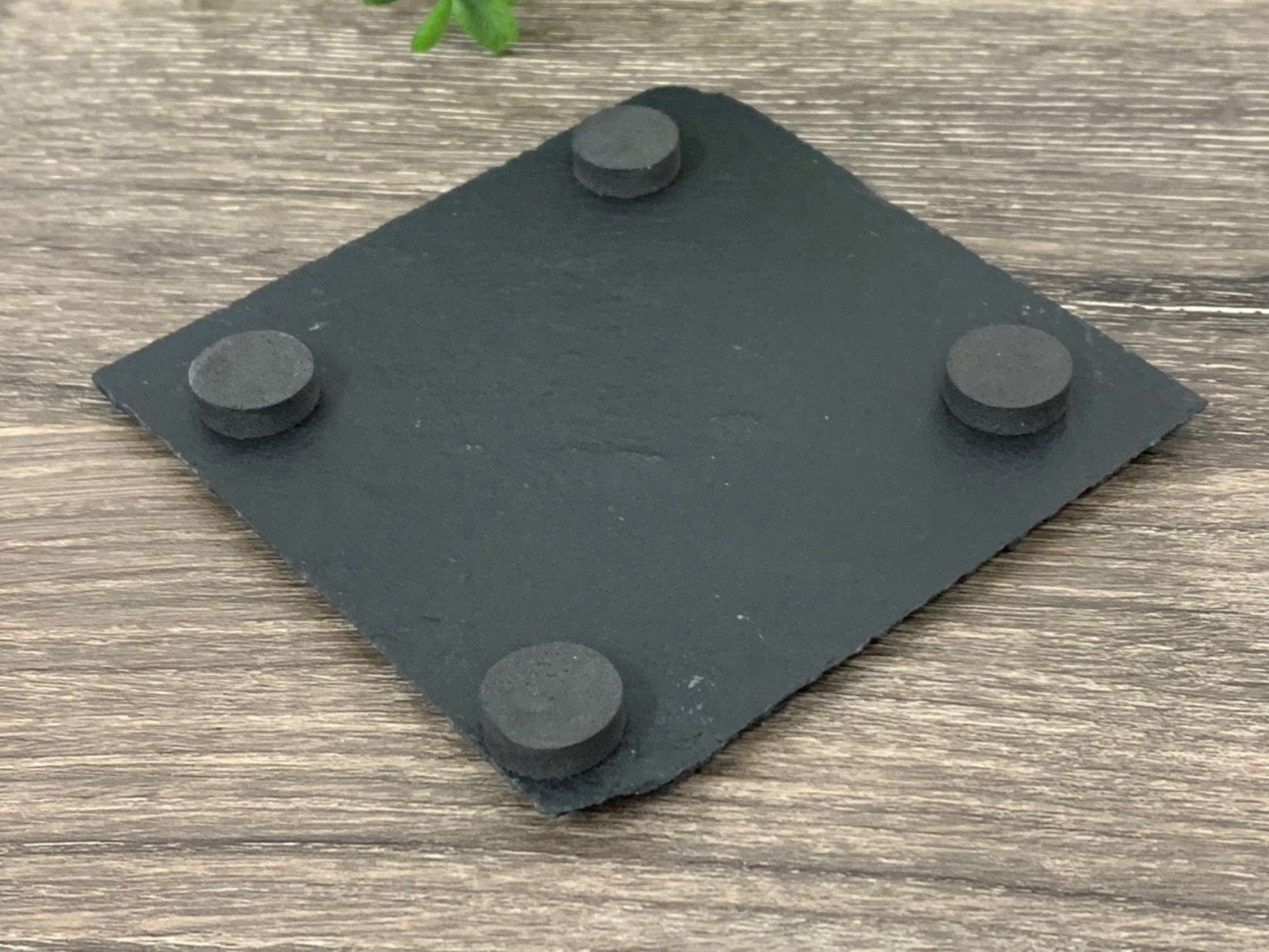 slate coaster Slate coaster name Personalized Slate Tree Coasters Cabin Or Lake House Home