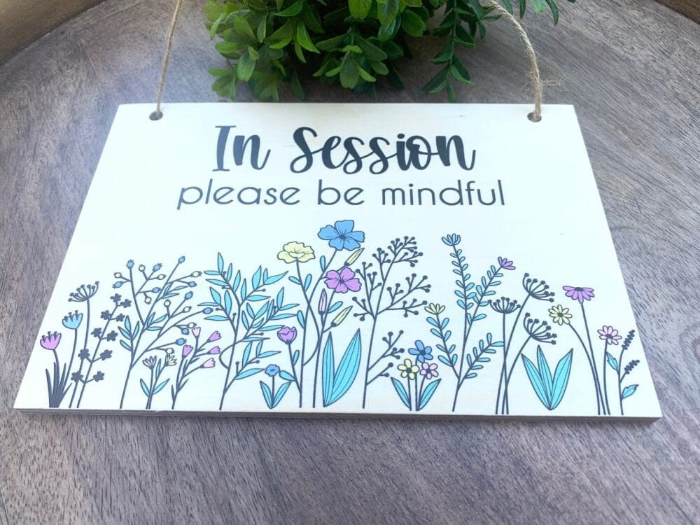 UV Office Sign Color Printed In Session Sign Door Sign
