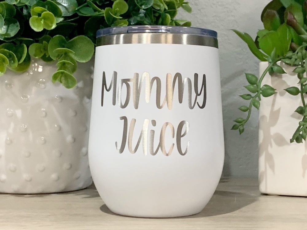 12oz tumbler wine tumbler 12oz Mommy Juice Wine Tumbler With lid