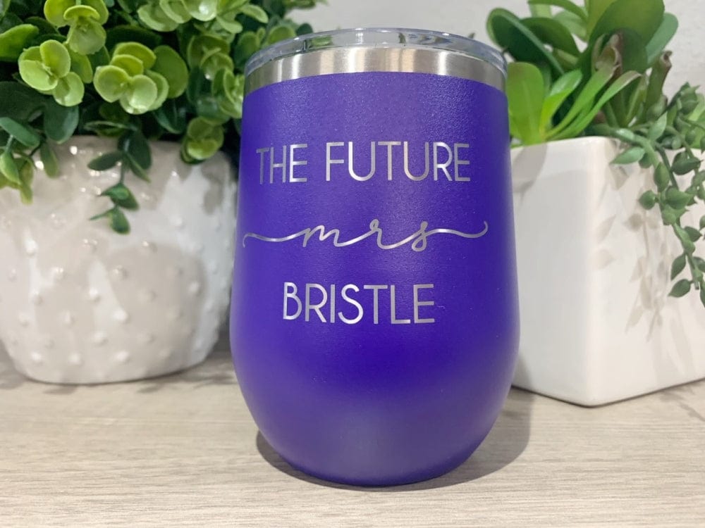 12oz tumbler wine tumbler name 12oz Wine Tumbler The Future Mrs