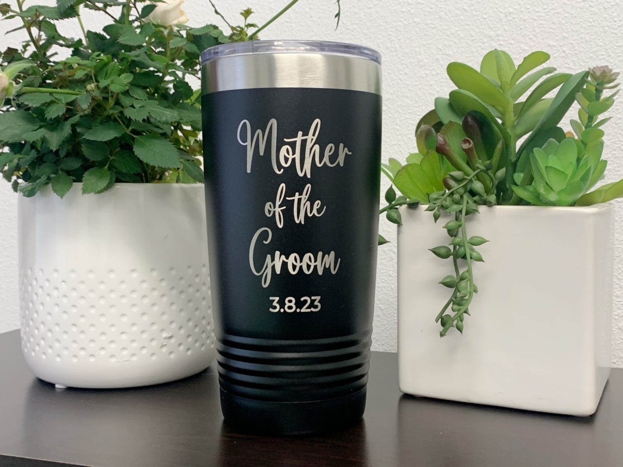 20JDS 20 oz bride/groom date Mom Wedding Day Gift 20oz Tumbler