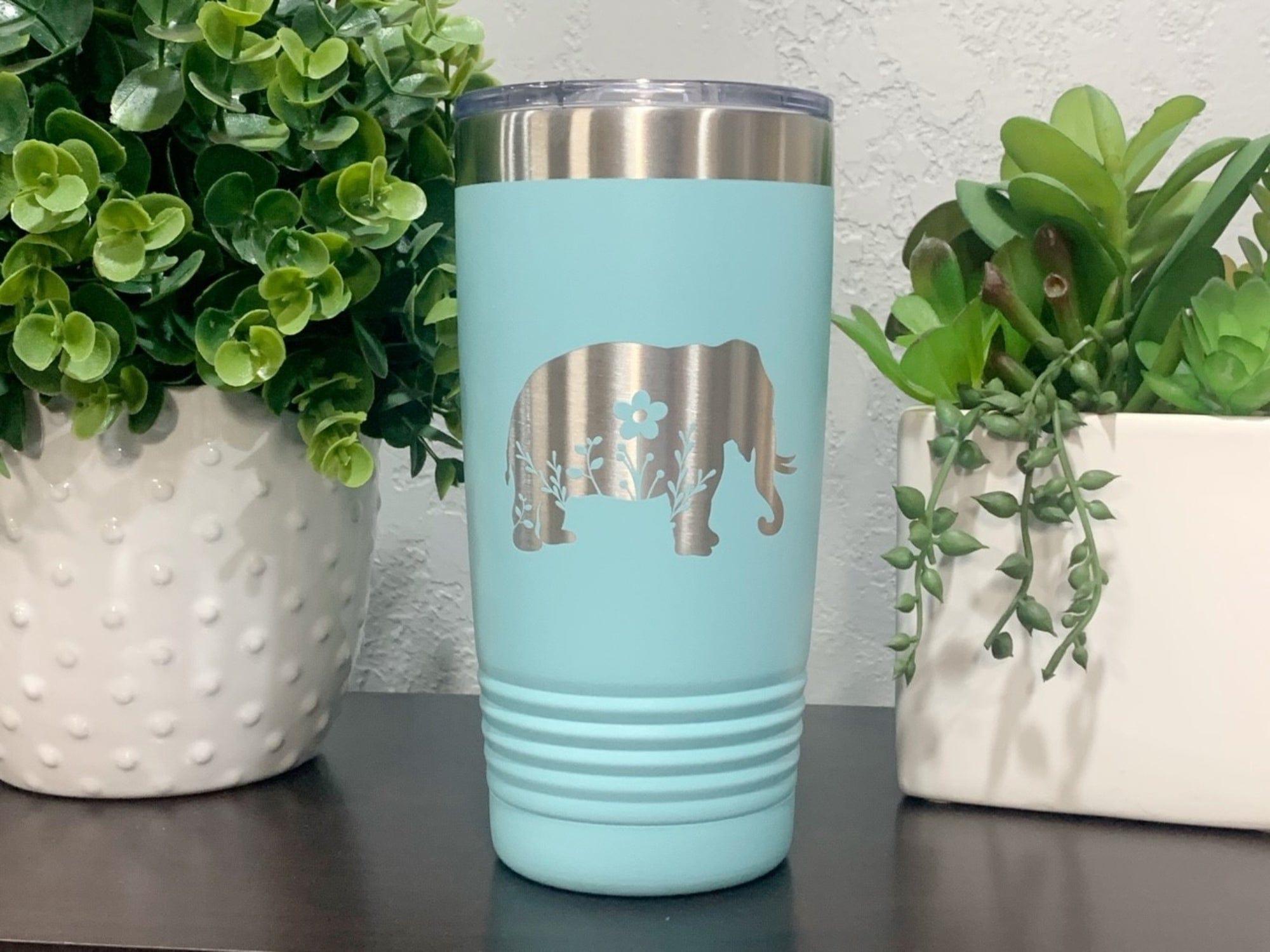 Engraved Elephant Tumbler, Birthday Gift, Mom, Dad, Kids