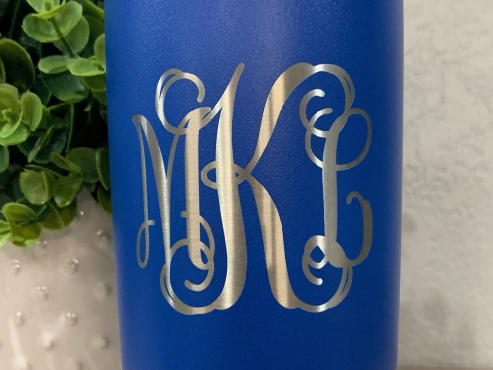 Engraved Monogram Custom Tumbler Personalized Coffee Cup