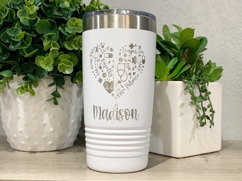 20oz Nurse Coffee Cup With Name - Nurse Appreciation