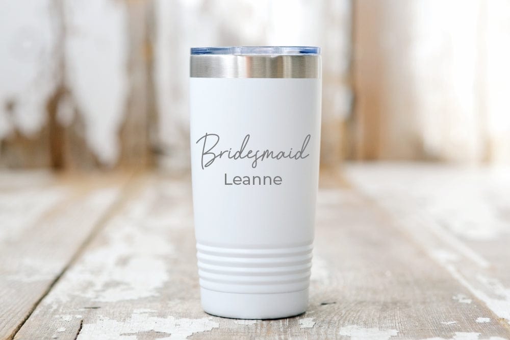 Laser Engraved Bridesmaid 20oz Tumbler