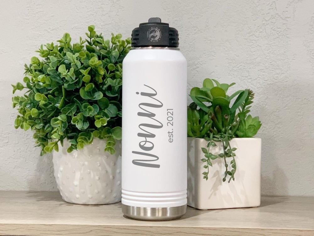 32oz water bottle 32 oz year Nonni 32oz Water bottle With Est. Year