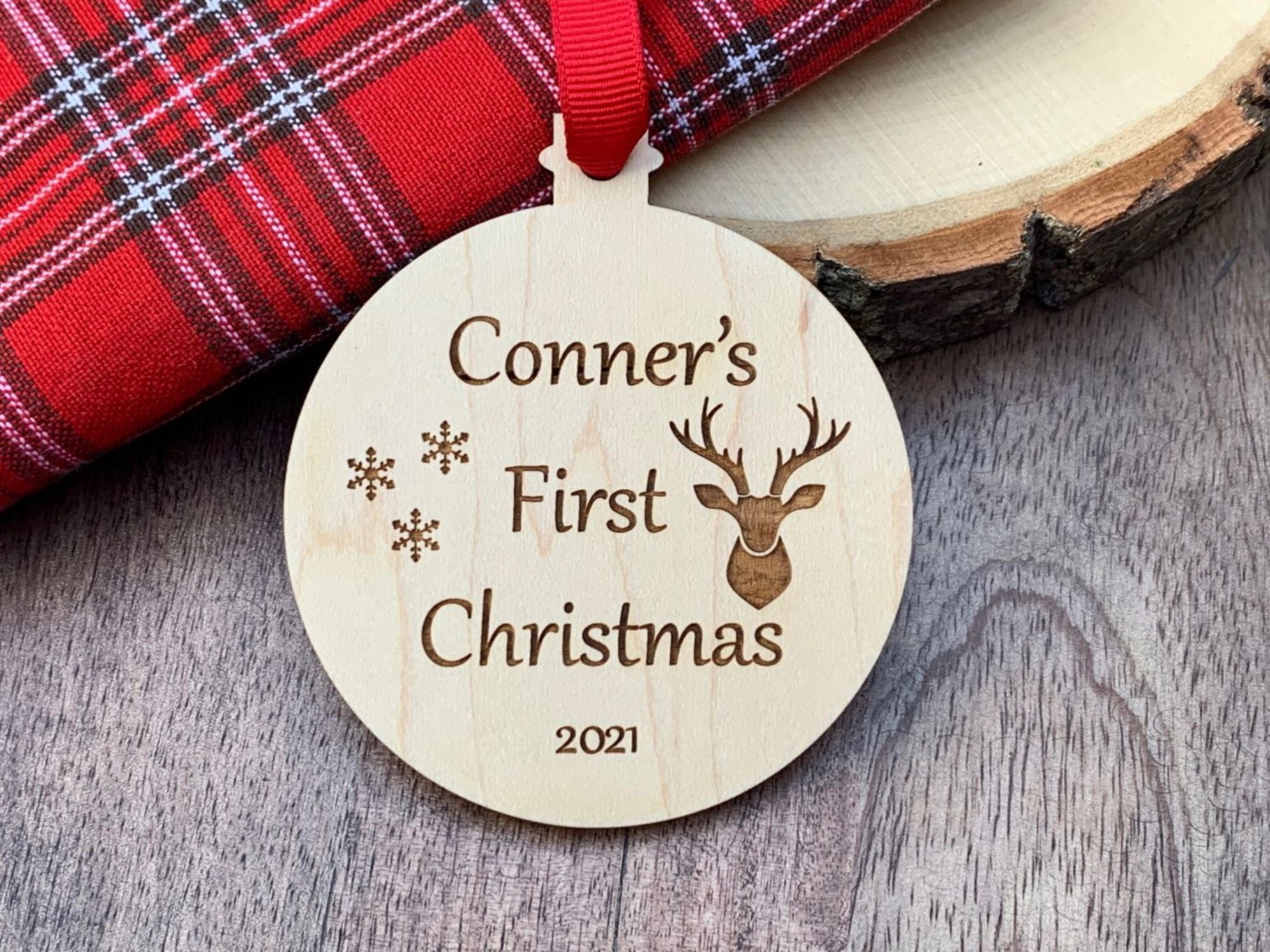 wood Christmas Ornament