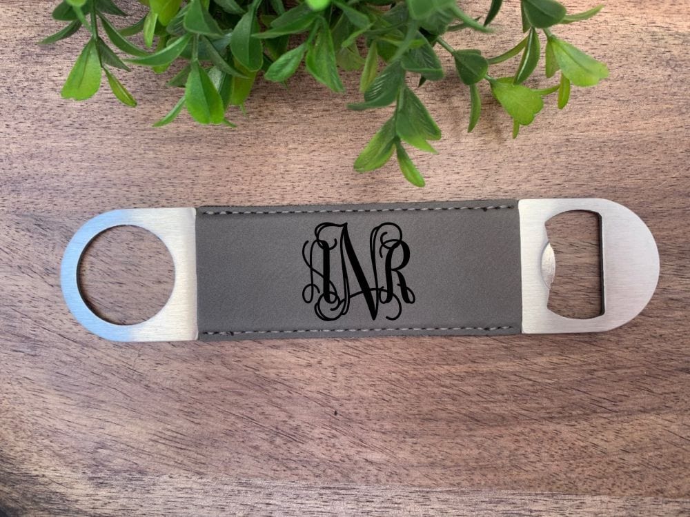 Monogram Bottle Opener - Engraved Wedding Party Opener