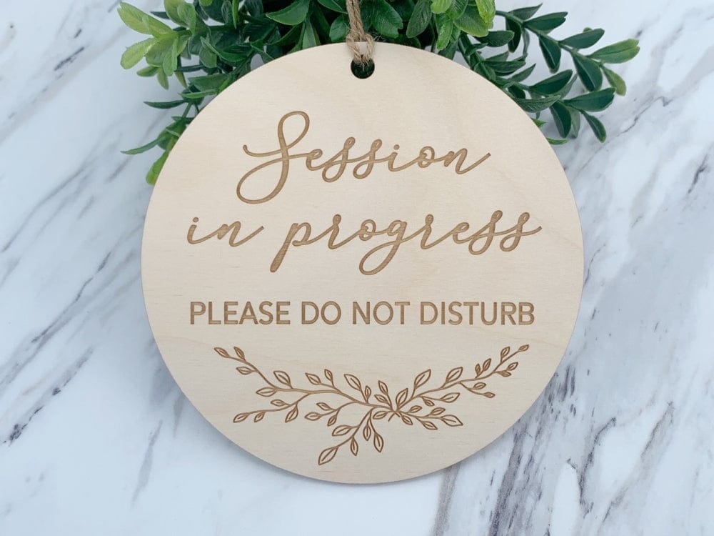 Session In Progress Sign | Therapy Session