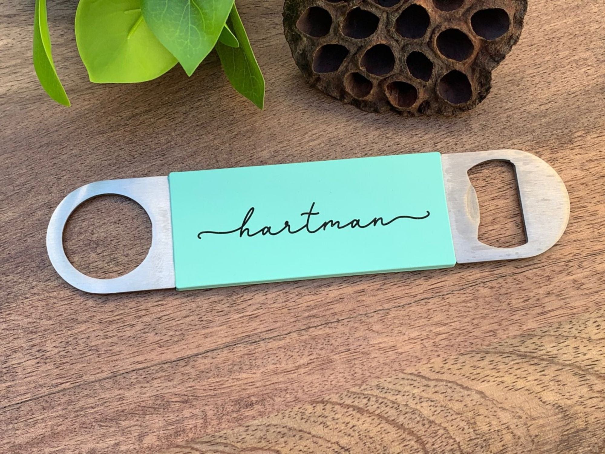 Flat Bottle Opener | Silicone Engraved Home Bar Beer Opener For Couple
