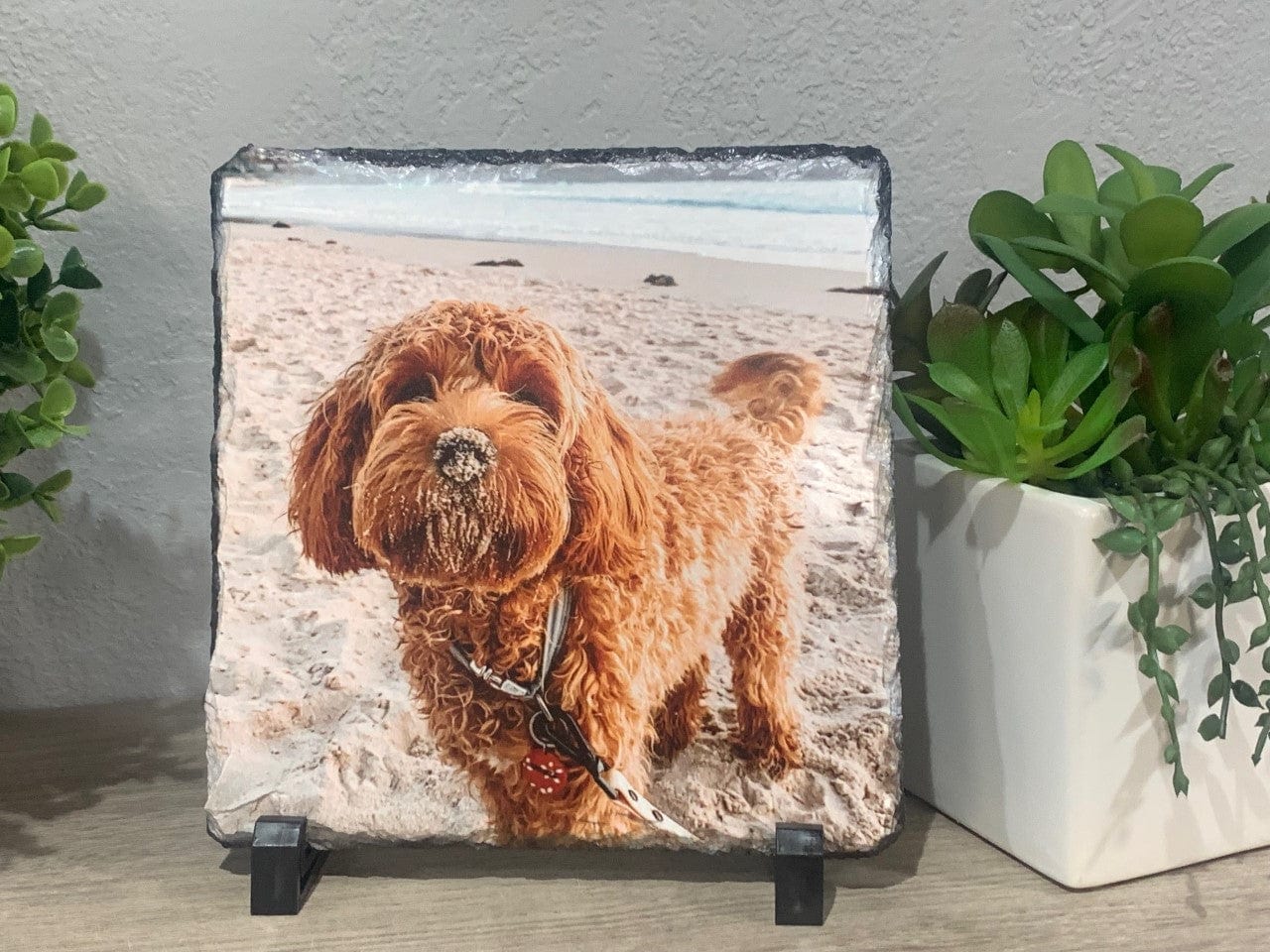 Run Wild Engraving Slate photo tiles Slate Photo Plaque