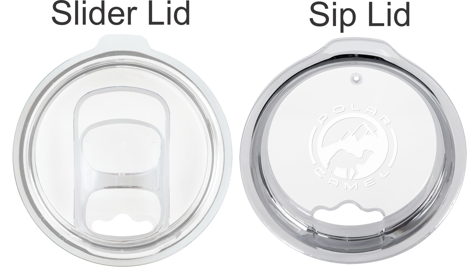 lid options for wine tumblers - sip or slider lid