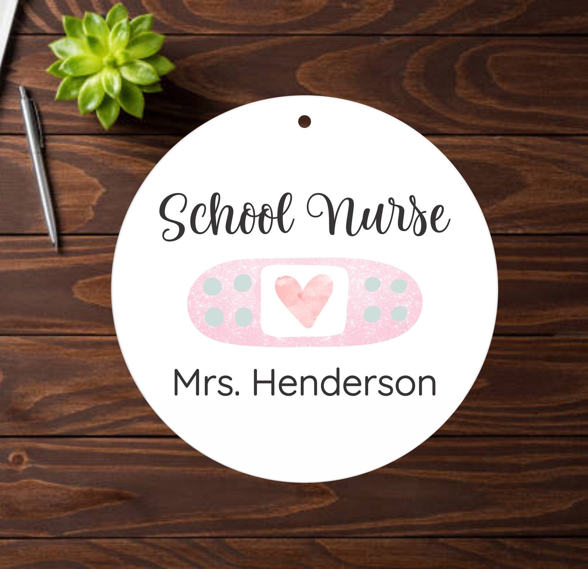 Aluminum Office Sign aluminum sign name School Nurse Office Sign Personalized