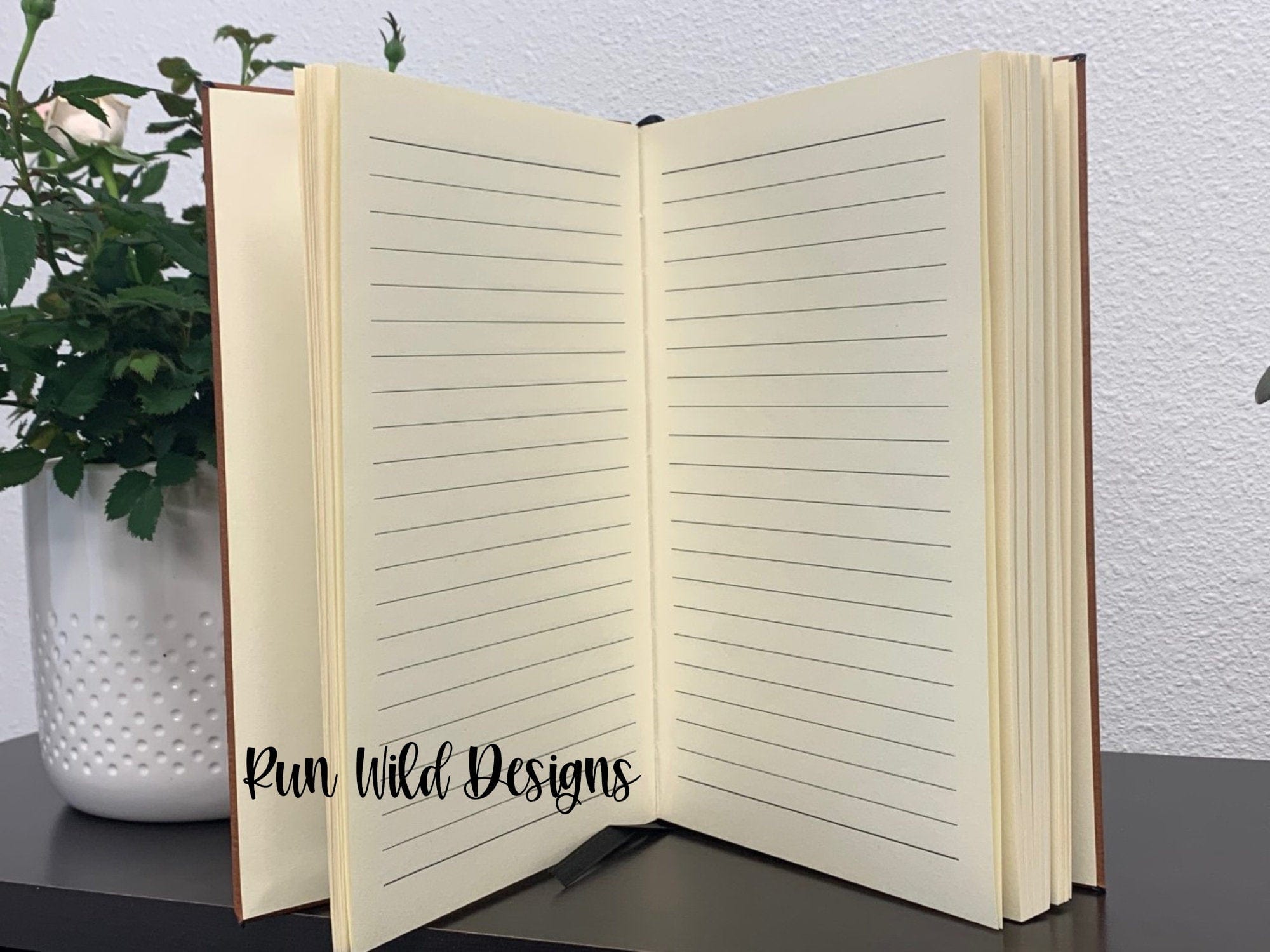 Leatherette journal Leatherette Journal Name Personalized Leatherette Floral Engraved Journal