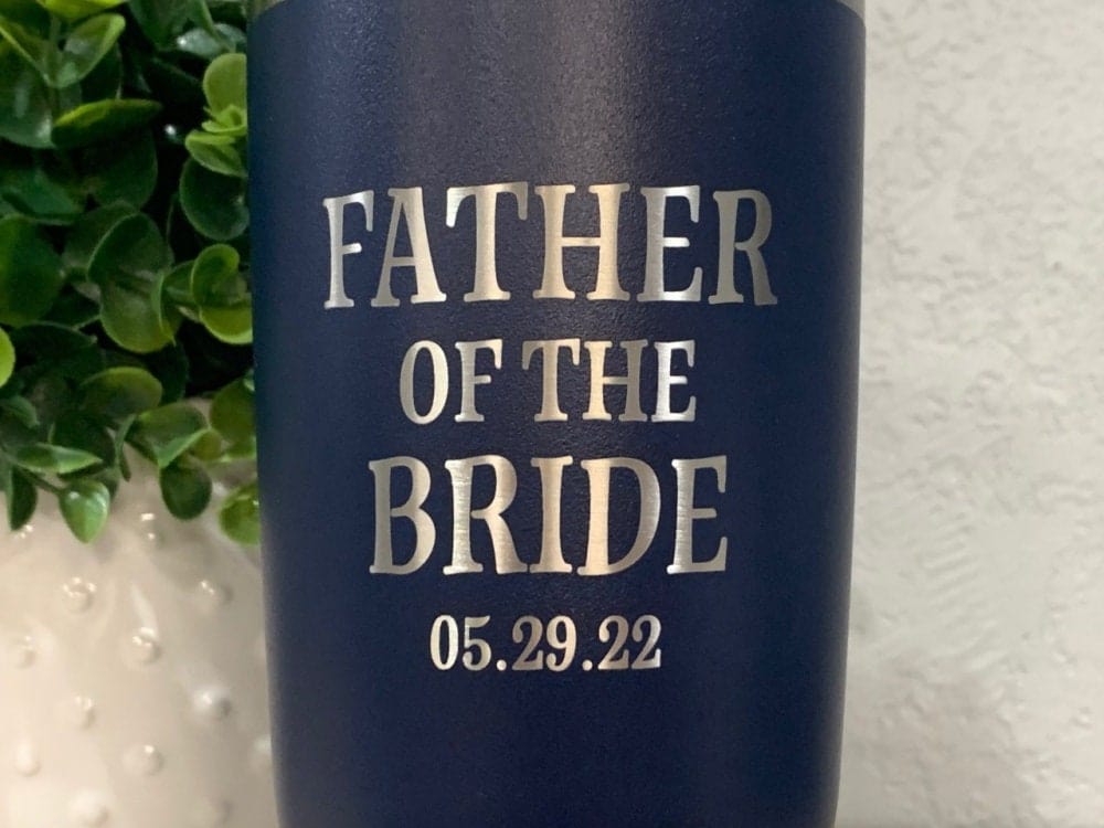 close up of engraving