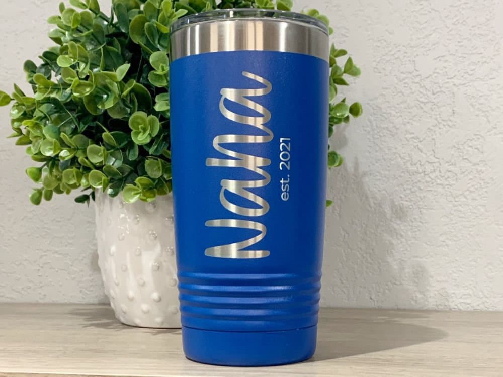 Run Wild Engraving 20 oz graduation year Nana Personalized Coffee Tumbler Or Water Bottle