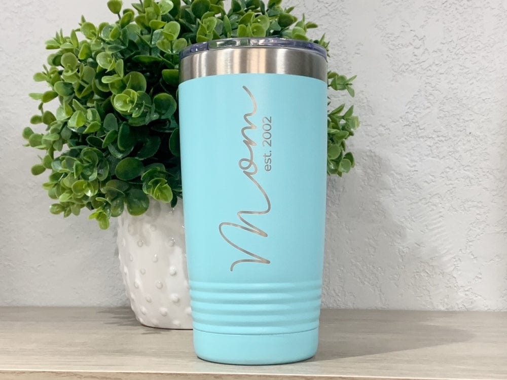 Be Happy – Engraved Travel Tumbler For Her, Personalized Travel