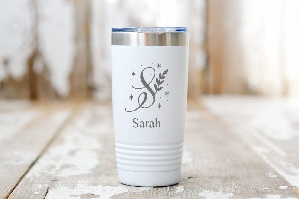 Monogram 20 Oz Tumbler Engraved With Name