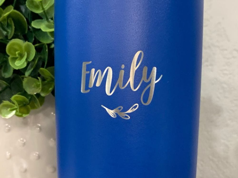 Personalized 20 Oz Tumbler With Leaf Design - Girls Trip Tumblers