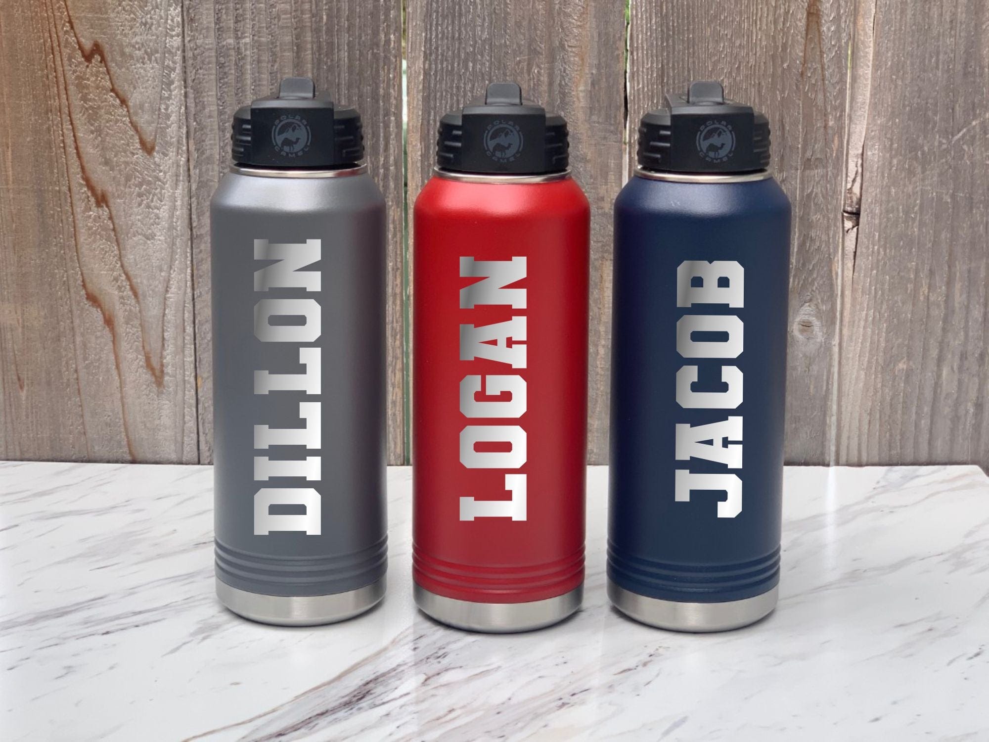 Engraved Sports Water Bottle Personalized