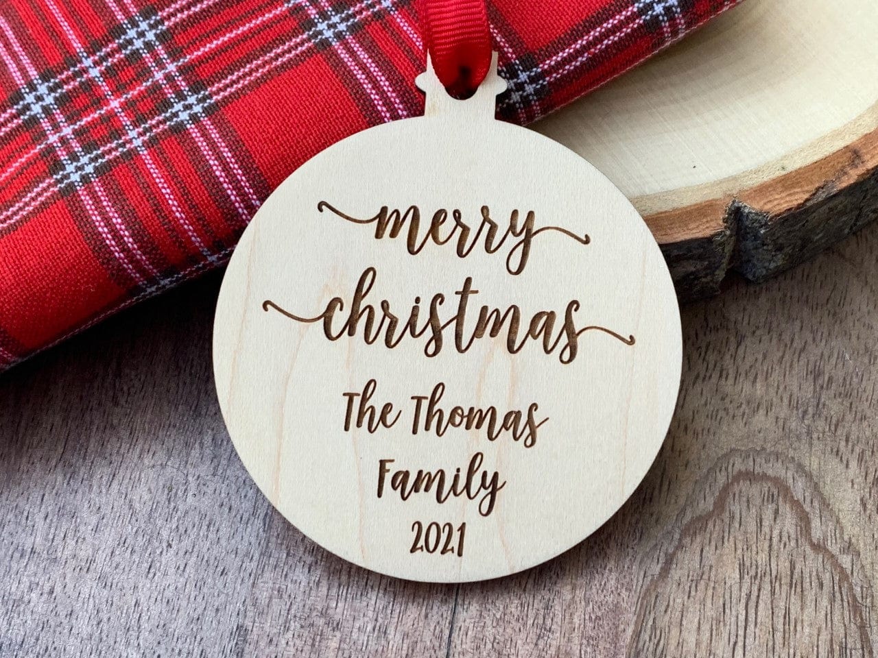 Merry Christmas Family Ornament