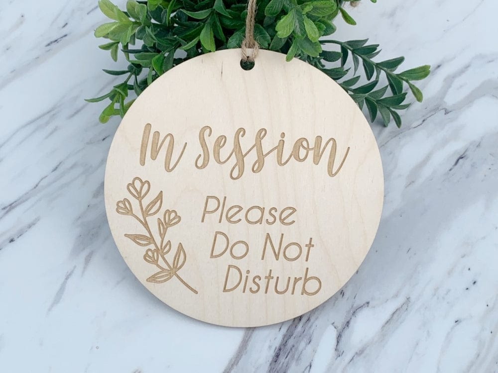 In Session wood Sign | Office Door sign
