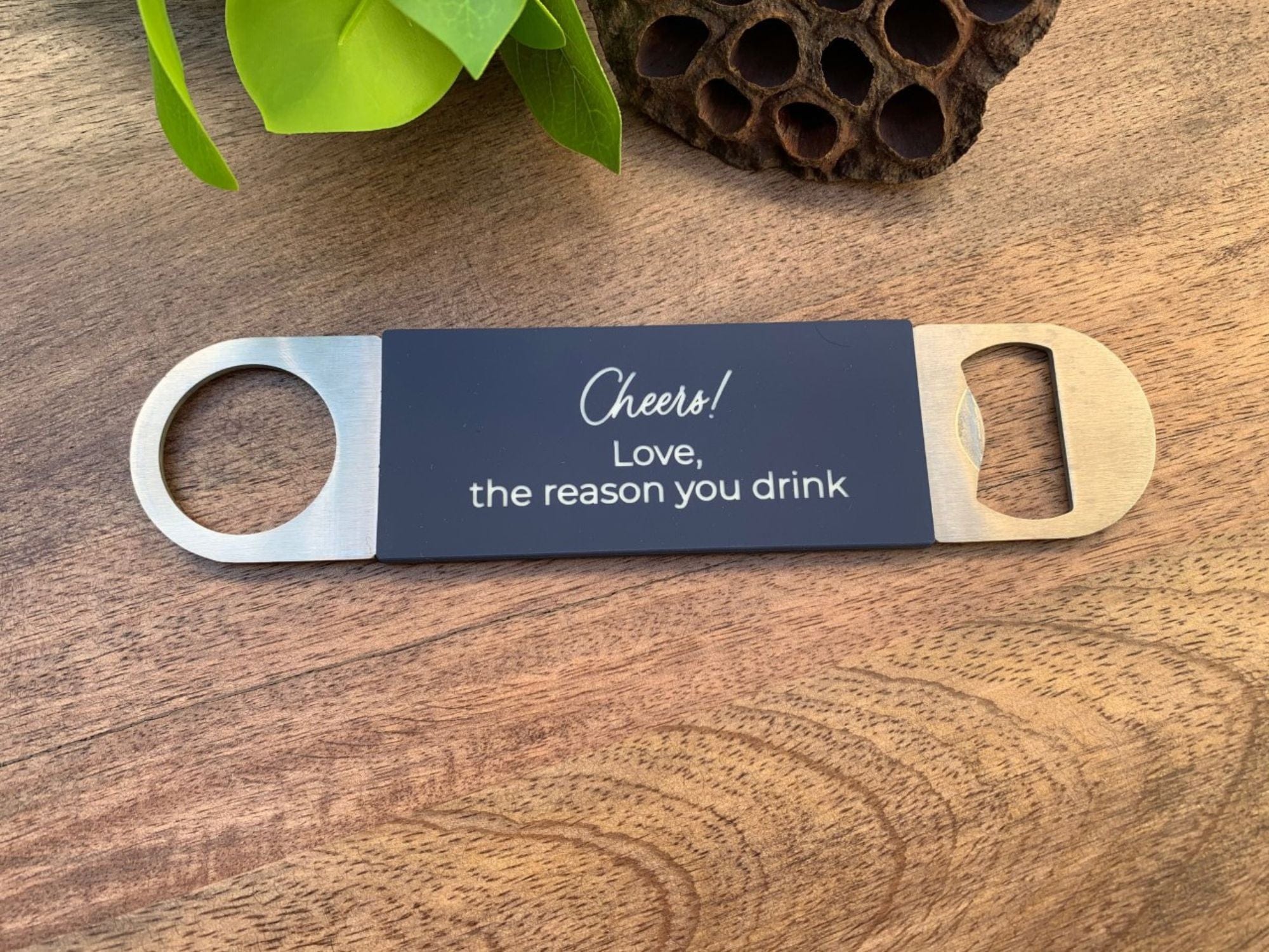 Custom Engraved Beer Bottle Opener - Personalized With Your Message