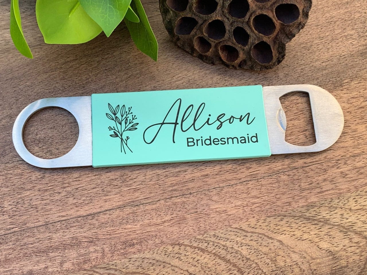 Bridesmaid Bottle Opener Engraved With Name and Title | Wedding Party Favor