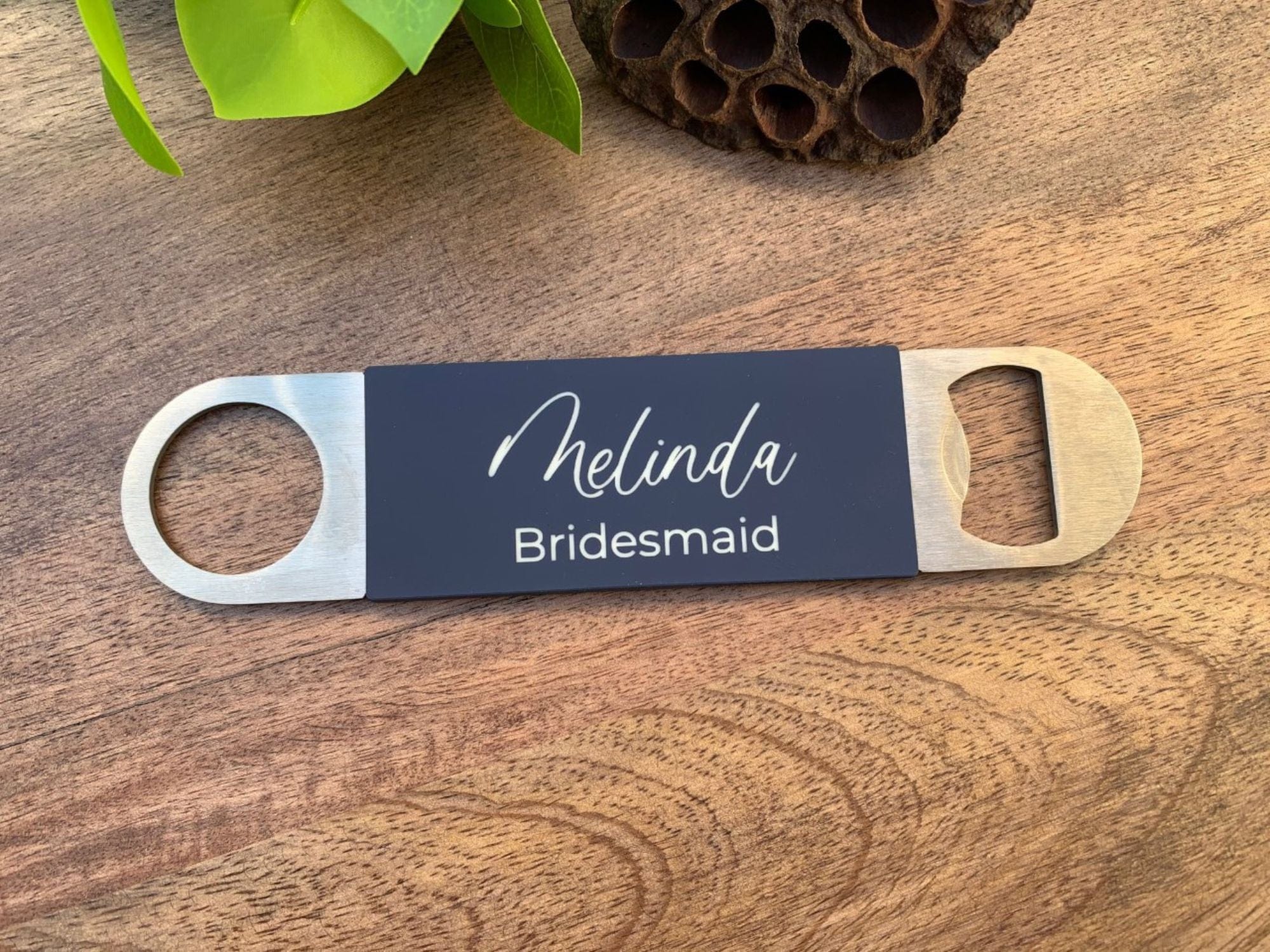 Engraved Bridesmaid Bottle Opener | Personalized Wedding Party Favor Beer Opener