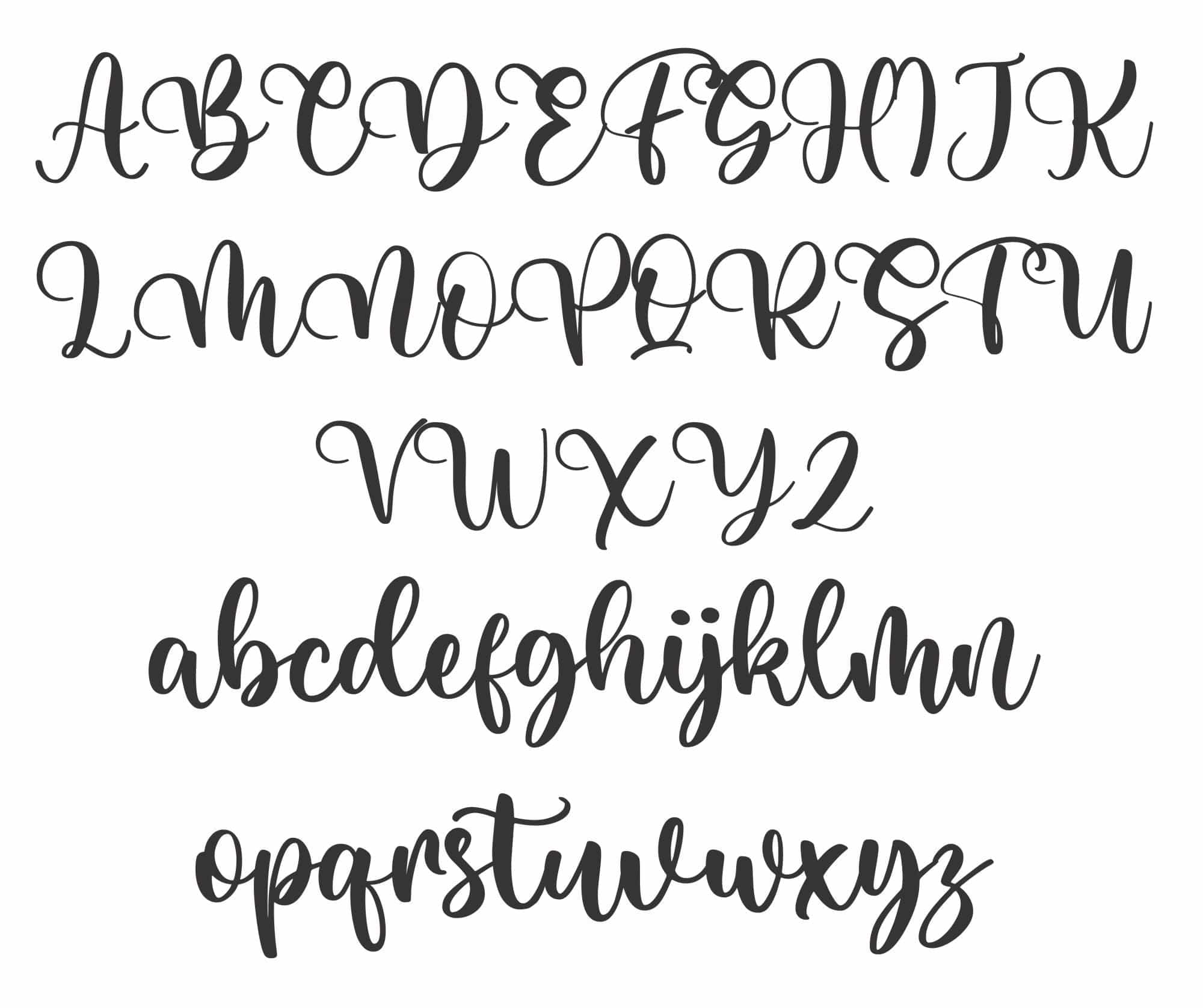 font letters to choose from